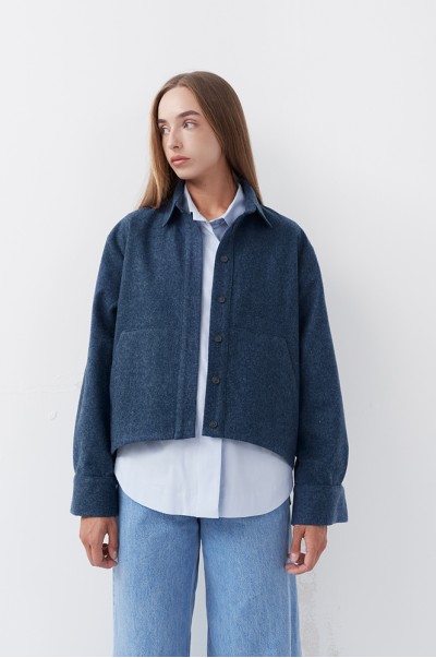 Сорочка вовна індиго (Р 138)